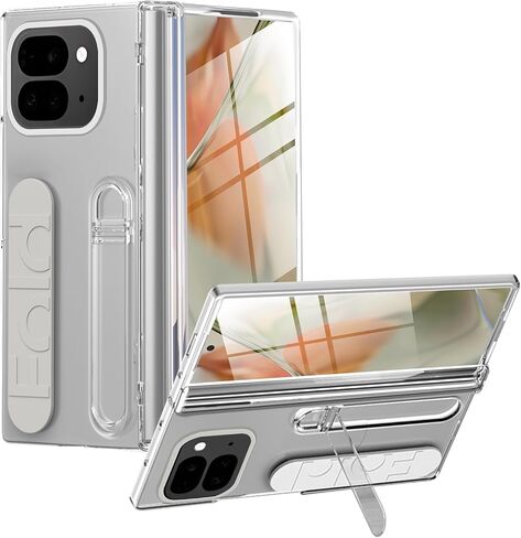 Miimall for Google Pixel 9 Pro Fold Clear Case, [Hinge Protection & Crystal Clear Display Transparency][Built-in Screen Protector & Camera Protector]Rugged Shockproof Case for Pixel 9 Pro Fold, Clear in Saudi Arabia