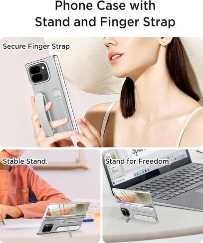 Miimall for Google Pixel 9 Pro Fold Clear Case, [Hinge Protection & Crystal Clear Display Transparency][Built-in Screen Protector & Camera Protector]Rugged Shockproof Case for Pixel 9 Pro Fold, Clear in Saudi Arabia