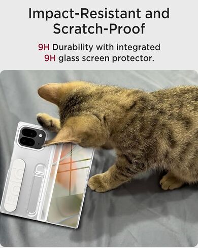Miimall for Google Pixel 9 Pro Fold Clear Case, [Hinge Protection & Crystal Clear Display Transparency][Built-in Screen Protector & Camera Protector]Rugged Shockproof Case for Pixel 9 Pro Fold, Clear in Saudi Arabia