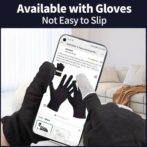 10 Pack Anti-Sweat Mobile Gaming Finger Sleeves for Gaming, Smooth Thumb Covers, Breathable Finger Covers for Mobile Games, Phone Gaming Accessories, iPad Gaming Accessories, Light Grey in Kuwait
