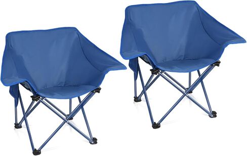 4 Pack Portable Camping Chair Compact Collapsible Outdoor Folding Sports Chairs for Adults Heavy Duty Camp Sporting Events Park Lawn 400 Lbs Black Black in Saudi Arabia