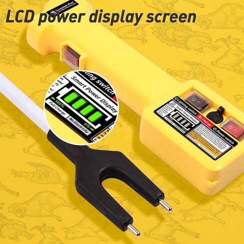 Cattle Prod for Dogs, Power Display Cattle Prod Livestock, LED Light, Instruction Manual, Double Safety Switch, Y Series, 25.6In in Saudi Arabia