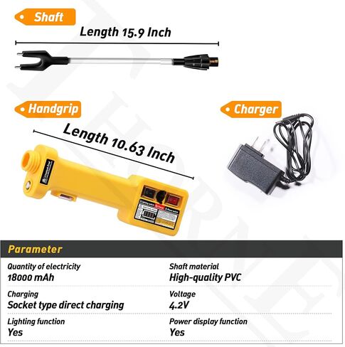 Cattle Prod for Dogs, Power Display Cattle Prod Livestock, LED Light, Instruction Manual, Double Safety Switch, Y Series, 25.6In in Saudi Arabia