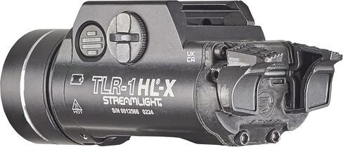 Streamlight 69501 TLR-1 HL-X USB 1500 لومن مصباح سلاح مثبت على السكك الحديدية قابل لإعادة الشحن، يتضمن مفاتيح تحديد موقع السكك الحديدية لنمط Glock، Picatinny، Beretta 90two، S&W 99، S&W tsw، وSig Sauer P320، أسود in Saudi Arabia