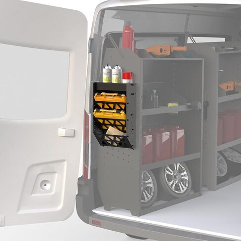 MELIPRON Work Van Tool Box Organizer Aerosol Spray Can Holder for Cargo Van Shelving Storage Tools Box Hanging Tray in Kuwait