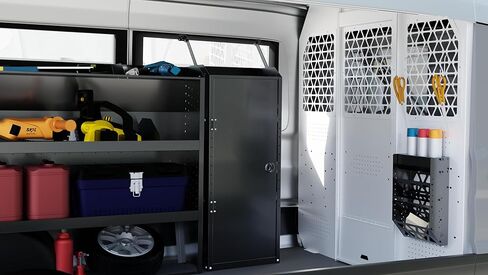 MELIPRON Work Van Tool Box Organizer Aerosol Spray Can Holder for Cargo Van Shelving Storage Tools Box Hanging Tray in Kuwait