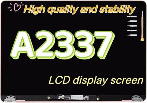 SKINGE Replacement for Air 13"" M1 2020 A2337 EMC 3598 MGN63 MGN93 MGND3 MGN73 MGNA3 MGNE3 13.3 inches 2560x1600 Full LCD Screen Complete Top Assembly (Grey) in Saudi Arabia