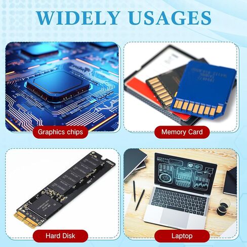 Pangda 4 Pack 13 W/mK وسادات حرارية، 100 × 100 مم، 0.5 مم 1 مم 1.5 مم 2 مم وسادة سيليكون مقاومة للحرارة لأجهزة الكمبيوتر المحمول غرفة تبريد وحدة المعالجة المركزية GPU LED Cooler SSD IC PS4 in Kuwait