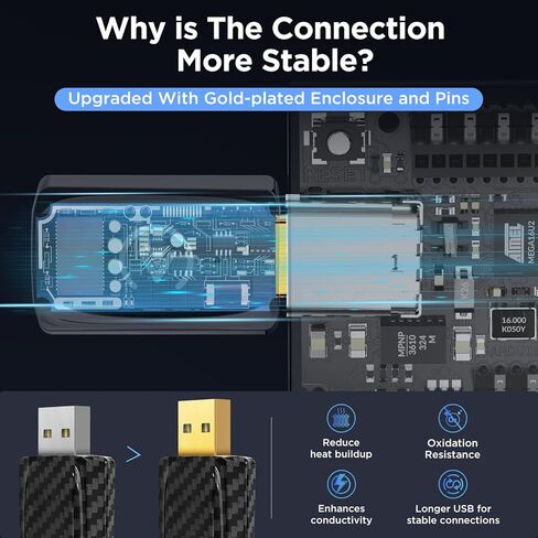 2in1 Wireless Carplay Adapter & Android Auto Wireless Adapter, 2 in 1 Auto Car Play Wireless Dongle for OEM Wired Carplay/Android Auto Car with iPhone iOS 12+ / Android 11+ in Kuwait