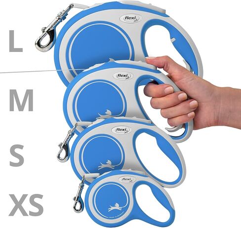 Flexi, New Comfort Model Lead, Strap Version, Especially Resistant Strap, Advanced Guide System, Adjustable Handle for Sizes M and L, Made in Germany, Black, M - 16 ft in Kuwait
