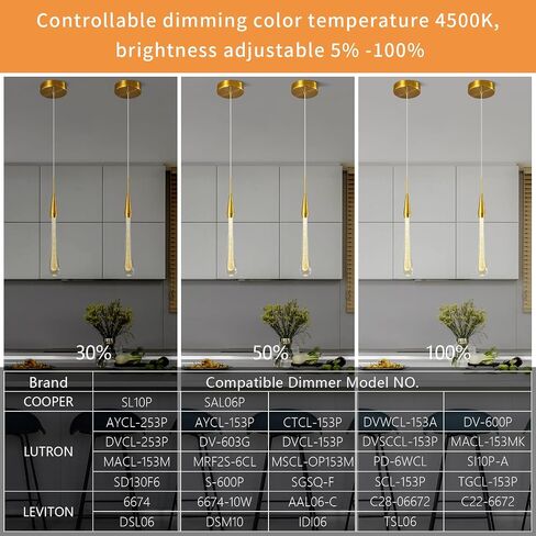 Modern Ceiling Kitchen Light Fixtures LED Dimmable Gold Pendant Light with Mini Teardrop Crystal Pendant Lights for Kitchen Island Bedroom Entryway Hallway (3-Pack) in Saudi Arabia
