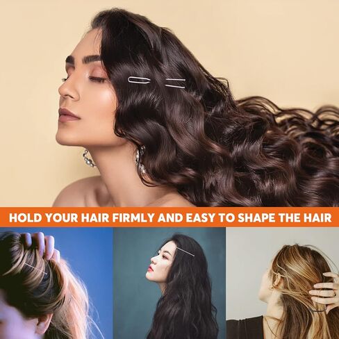 420Pcs 2 Styles Hair Pins Kit with Storage Box, Includes Black Bronze Gold Silver Bobby Pins Buns U Shaped Hair Pins and Rubber Hair Bands for Women Girls Kids for All Hair Types in Kuwait