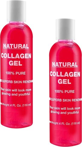 Natural Facial Collagen Gel (118 ml) - Organic Face Mask Beauty Care for Women - Hydrating and Moisturizing Pure Dermal Collagen for Dry Or Rough Skin - Get Healthier Younger Looking Skin (1 PACK) in Kuwait