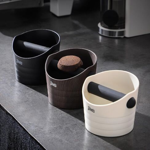 Bincoo Mini Coffee Knock Box 4.5 Inch - Espresso Accessories for Coffee Grounds Container - Multifunctional,Suitable for Home & Bar(Brown) in Kuwait