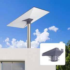 QUIDDITY Starlink Gen 3 Mount Kit – Starlink Pole Mount Includes Pipe Adapter, Standard Dish Mount Plate, V3 Pole Mount, and Roof Mount for Gen 3 Dish (Alloy Aluminum)