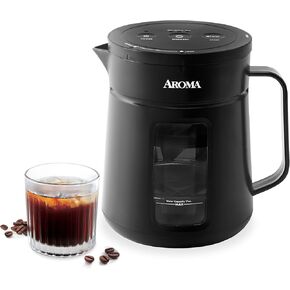 AROMA® 5-Minute Instant Cold Brew Coffee Maker with Pressure Infusion Cold Brew Coffee Carafe (17 Ounces)