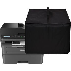 Printer Cover Anti-Static Heavy Duty Heat-Resistant Waterproof Dust Protective Printer Cover Case for Brother DCP-L2640DW Wireless Compact Laser Printer/Brother MFC-L2820DW Wireless Printer (Black)