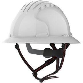 JSP EVO 6161 Full Brim Ascend Climbing Helmet - Wheel Ratchet - White (AKT260-000-104)