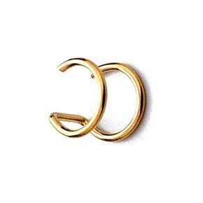 2 Fake Gold Double Nose Ring Fake Body Jewelry Non Pierced Hoops