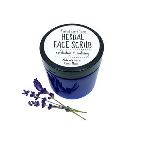 Herbal Face Scrub - 4 fl oz - For All Skin Types - Everyday Facial Wash - Natural Exfoliation