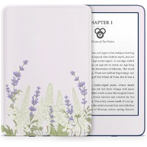 Tacky Design Cherry Blossom Skin for Kindle Skin Decal, Lavender Floral Skin for Kindle Stickers, Premium Vinyl 3M Full Wrap for Kindle Cover, and for Kindle Wrap Skin for (Kindle (11th Gen, 2022))