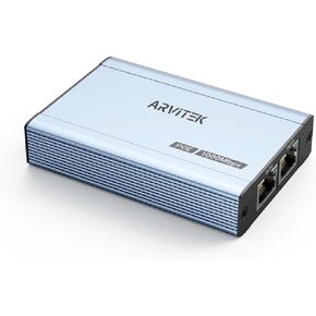 POE Gigabit Ethernet Splitter 1 to 3 High Speed, Arvitek 1000Mbps Internet Network Splitter 1 in 3 Out, 3 Port POE Switch LAN Splitter for Camera, Plug & Play, POE Power Supply