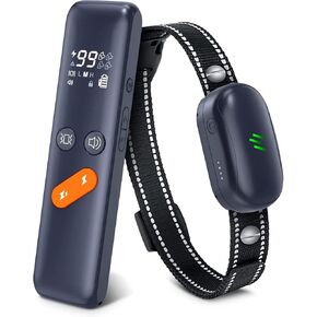 Delupet Dog Shock Collar - Electric Dog Training Collar with Remote 2680FT, IPX7 Waterproof Vibrating Dog Collar with 4 Training Modes, Rechargeable E-Collar for All Breeds, Sizes