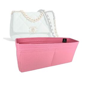 Bag Organizer for Chanel 19 Flap (Small/Regular) [Bag Length 26cm | 10 1/4"] Bag - Premium Felt Purse Handbag Insert Liner Shaper (Handmade) Soft Structure Support