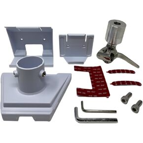 Marine-Grade Adjustable Rail Mount for Starlink GEN 3 Antenna - Flat Dish Base Perfect for Boats, Yachts, Sailboats, and Trawlers