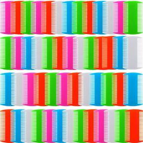 Hushee 200 Pcs Flea Comb Bulk for Cats Dog Flea Comb Double Sided Tooth Cat Comb Pet Lice and Tick Comb for Small Cats Dogs Kitten Indoor