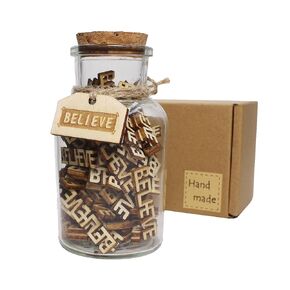 Jar of believe Gift Jar,Give a believe in a Bottle Gag Gift Birthday,Holiday, halloween decorations Christmas,Funny Gift,Gift to Friend, Valentines Day Encouragement Gift