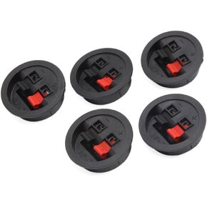 uxcell 5Pcs Car Audio Speaker Push Spring Clip Binding Post Dual Terminal Connector Board