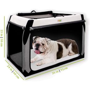 Folding Soft Dog Crate for Medium Dogs by DogGoods Indoor Outdoor Dog Kennels and Crates and Collapsible Dog Crate for Camping, Car, Roadtrips Extra Large Dogs, Large Dogs, Medium Dogs, Small Dogs