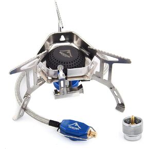 Widesea 3500W Windproof Camp Stove,Camping Gas Stove, Small Camping Stove with Piezo Ignition,Portable Collapsible Stove for Outdoor,Picnic, and Backpacking Hiking