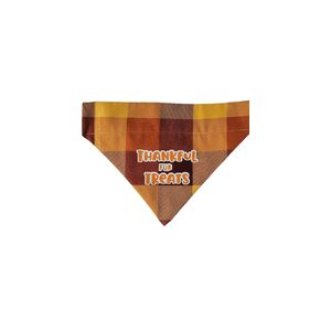 Thankful for Treats Over the Collar Dog Bandana That Slips onto Their Existing Collar Size (X-Small)