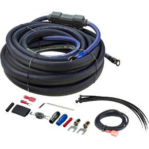 Scosche EFX Rogue RPAK4PS26 True 4 GA OFC High Current Amp Wiring Kit - 26' Marine/Powersports Amplifier and Subwoofer Installation Kit Oxygen Free Copper Cables, Remote Wire and in-Line Fuse Holder