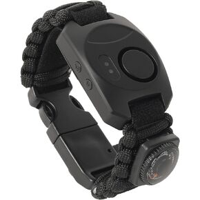 8 in 1 Bear Deterrent Devices,Tactical Paracord Rope Bracelets Kit with SOS LED Light,Compass and Fire Starter,Magnesium Fire Starter,Emergency Whistle, Camping and Hiking Survival Tool