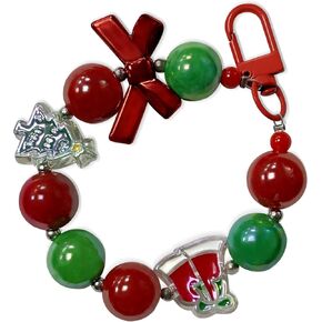 Phone Charm - Beaded Cell Phone Lanyard - Colorful Girl Women's Wrist Strap Phone Charms for Christmas