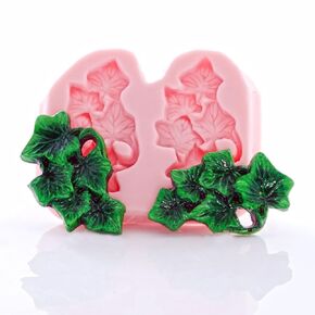 Ivy Leaf Cluster Silicone Mold Food Safe Fondant, Chocolate, Candy, Resin, Polymer Clay Mold