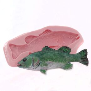 Fish Shaped Silicone Mold Food Safe Fondant Chocolate Candy Resin Polymer Clay Craft Soap Mold
