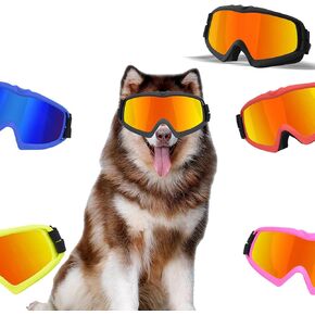 Dog Sunglasses, pet Goggles, Suitable for Medium and Large Dogs, UV-Proof, Wind-Proof and dust-Proof, Adjustable Strap pet Glasses, Suitable for Outdoor use in All Seasons in Saudi Arabia
