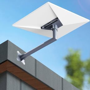 Long Wall Mount for Starlink Gen 3 , 13inch Long Roof Mount Compatible with Starlink V3 Standard Dish, Adjustable Mounting Kits for Starlink Internet Kit Satellite, Include Gen 3 Pipe Adapter