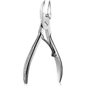 Podiatrist Nail Clippers, Professional Thick & Ingrown Toenail Clippers for Men & Seniors,Pedicure Clippers Toenail Cutters, Super Sharp Curved Blade Grooming Tool