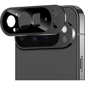 YWXTW for Google Pixel 9 Pro XL Camera Lens Protector [Not for Pixel 9 Pro], Ultra Thin Metal Tempered Glass Camera Cover Screen Protector for Pixel 9 Pro XL 2024 Accessories Case Friendly (Black)