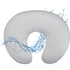Hooyax Baby Waterproof Nursing Pillow Cover, Stretchy Nursing Covers for Breastfeeding Pillows, Adorable Infant Feeding Pillow Slipcover for Baby Boy and Girls (White)