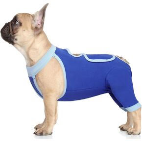 IDOMIK Dog Recovery Suit - Hind Leg Sleeve, Long Sleeve Wound Cover for Dogs, Cone Collar Alternative