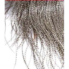 10 Packs of Natural Black and White Stripes Micro-Level Fly Tying Feathers Rooster Saddle Feathers drooping Feathers Micro-Level Hook Tying Materials