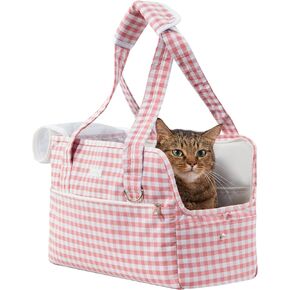 Machamie's Luxury Pet Carrier | Mesh Windows | Pet Carrier, Cat Carrier Soft, Small Dog Carrier Purse, Fashion Carrier for Cats, Dog Purse, Small Dog Bag Carrier, Pet Carriers for Small Dogs 15 lb