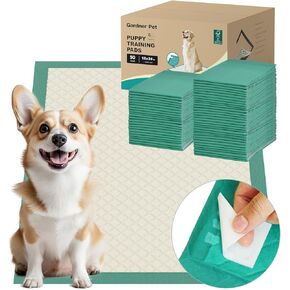 Dog Pee Pads with Adhesive Strips 50Count, 19"X30" Extra Large Disposable Pee Pads for Dogs, Non-Slip Puppy Training Pads for Crate/Cage/Carrier