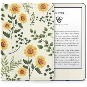 Tacky Design Sunflower Skin for Kindle Paperwhite Skin Wrap, Yellow Skin for Kindle Stickers, Premium Vinyl 3M Full Wrap for Kindle Paperwhite Covers for (Kindle Paperwhite (10th Gen, 2018))